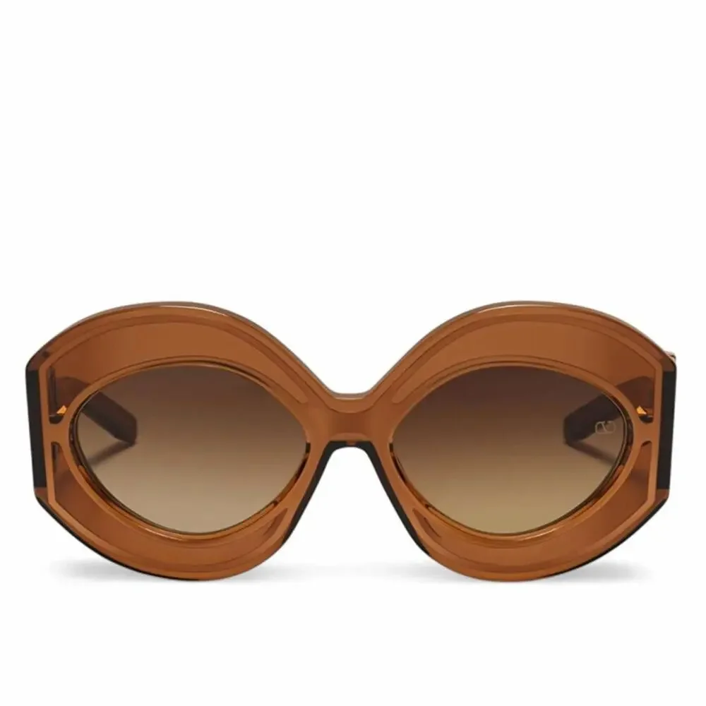 New! Valentino V SOUL II VLS 128B Chic Brown Sunglasses, Authentic
